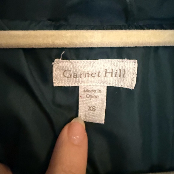 Garnet Hill Turquoise Puffer Coat S/XS - Picture 2 of 5